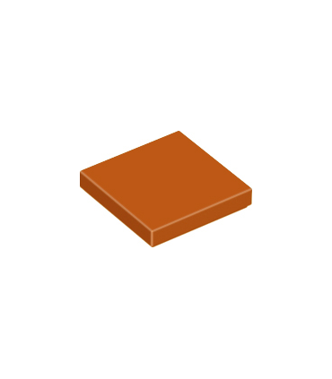 Dark Orange Tile 2 x 2