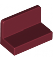 Dark Red Panel 1 x 2 x 1 with Rounded Corners