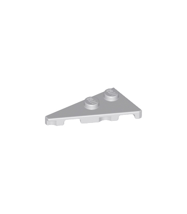 Light Bluish Gray Wedge, Plate 4 x 2 Left, Pointed