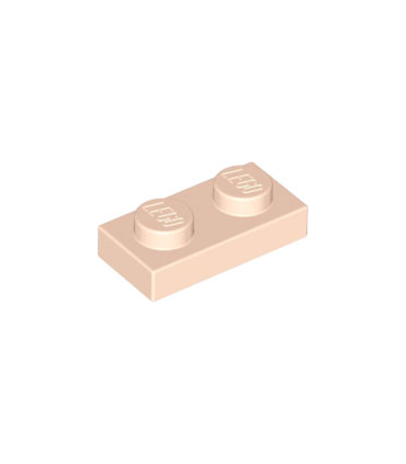 Light Nougat Plate 1 x 2