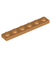 Medium Nougat Plate 1 x 6