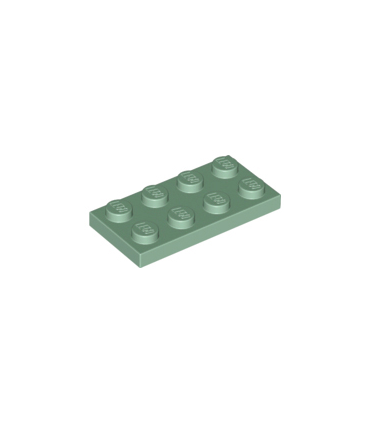 Sand Green Plate 2 x 4