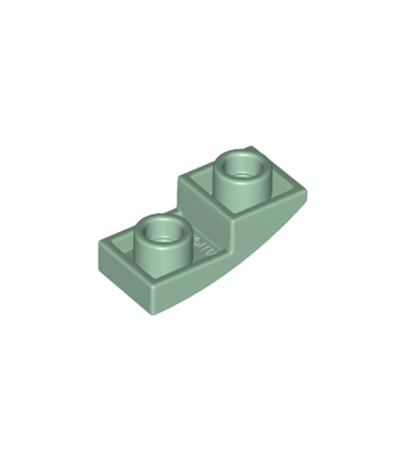 Sand Green Slope, Curved 2 x 1 x 2/3 Inverted