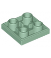 Sand Green Tile, Modified 2 x 2 Inverted