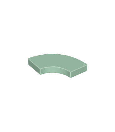 Sand Green Tile, Round Corner 2 x 2 Macaroni