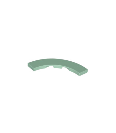 Sand Green Tile, Round Corner 4 x 4 Macaroni Wide