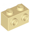 Tan Brick, Modified 1 x 2 with Studs on 1 Side