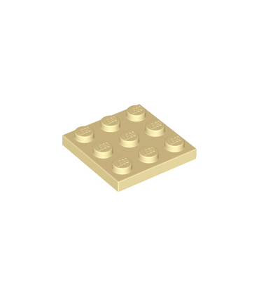 Tan Plate 3 x 3