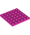 Dark Pink Plate 6 x 6