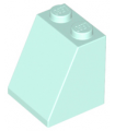 Light Aqua Slope 65 2 x 2 x 2 with Bottom Tube