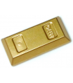 Metallic Gold Minifigure, Utensil Ingot / Bar
