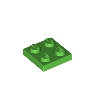 Bright Green Plate 2 x 2