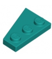 Dark Turquoise Wedge, Plate 3 x 2 Right