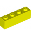 Neon Yellow Brick 1 x 4