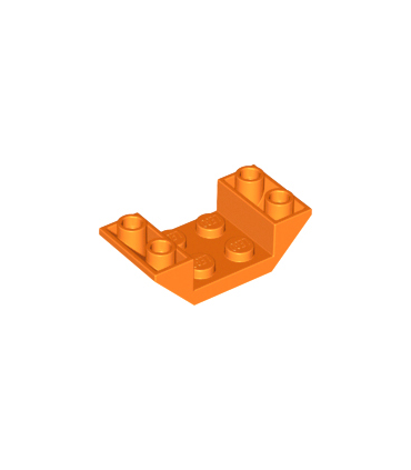 Orange Slope, Inverted 45 4 x 2 Double with 2 x 2 Cutout