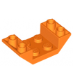 Orange Slope, Inverted 45 4 x 2 Double with 2 x 2 Cutout