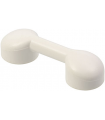 White Bar 1 x 3 with 2 Stud Receptacles (Radio Handle / Telephone Handset)