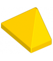 Yellow Slope 45 2 x 1 Triple with Bottom Stud Holder