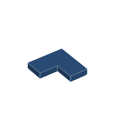Dark Blue Tile 2 x 2 Corner