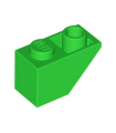 Bright Green Slope, Inverted 45 2 x 1