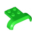 Bright Green Vehicle, Mudguard 4 x 3 x 1 with Arch Curved