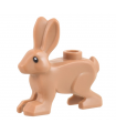 Medium Nougat Hare, Standing with Black Eyes and White Pupils Pattern