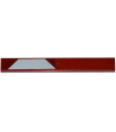 Dark Red Tile 1 x 8 with Light Bluish Gray Trapezoid Pattern Model Right Side (Sticker) - Set 75135