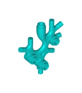 Dark Turquoise Plant Thallus / Seaweed / Coral