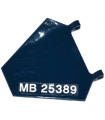 Dark Blue Flag 5 x 6 Hexagonal with 'MB 25389' Pattern Model Left Side (Sticker) - Set 76032