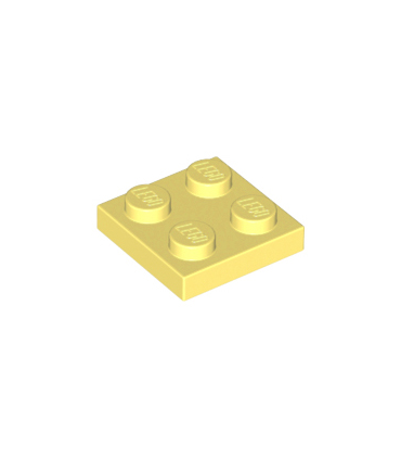 Bright Light Yellow Plate 2 x 2