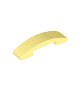 Bright Light Yellow Slope, Curved 4 x 1 x 2/3 Double