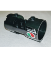 Black Cylinder 3 x 6 x 2 2/3 with Octan Logo and 'Jet Fuel' Pattern Model Right Side (Sticker) - Set 60178