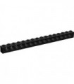Black Technic, Brick 1 x 16 with Holes