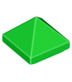Bright Green Slope 45 1 x 1 x 2/3 Quadruple Convex Pyramid