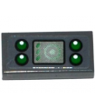 Dark Bluish Gray Tile 1 x 2 with Groove with Radar Screen and 4 Green Lights Pattern (Sticker) - Set 70601