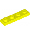 Neon Yellow Plate 1 x 4