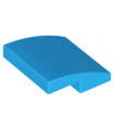 Dark Azure Slope, Curved 2 x 2 x 2/3