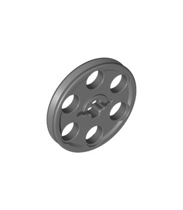 Dark Bluish Gray Technic Wedge Belt Wheel (Pulley)
