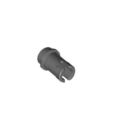 Dark Bluish Gray Technic, Pin 1/2 with Friction Ridges