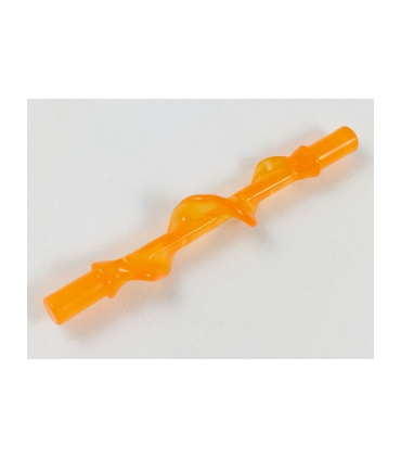 Trans-Orange Power Burst Bolt Spiral with Bar Ends