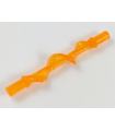 Trans-Orange Power Burst Bolt Spiral with Bar Ends
