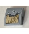 Light Bluish Gray Slope, Curved 2 x 2 x 2/3 with Gold and Light Bluish Gray Panel Pattern (Sticker) - Set 76099