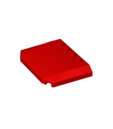 Red Wedge 4 x 6 x 2/3 Triple Curved