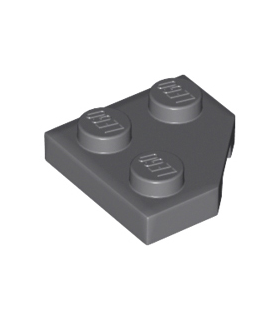 Dark Bluish Gray Wedge, Plate 2 x 2 Cut Corner