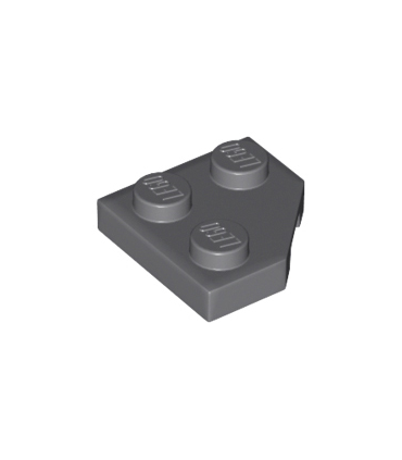 Dark Bluish Gray Wedge, Plate 2 x 2 Cut Corner