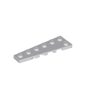 Light Bluish Gray Wedge, Plate 6 x 2 Left