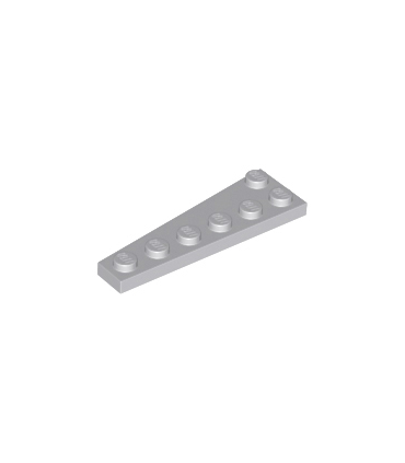 Light Bluish Gray Wedge, Plate 6 x 2 Right