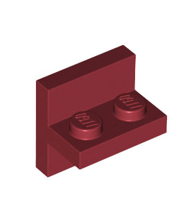 Dark Red Bracket 2 x 2 - 1 x 2 Centered