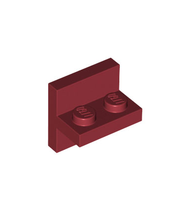 Dark Red Bracket 2 x 2 - 1 x 2 Centered