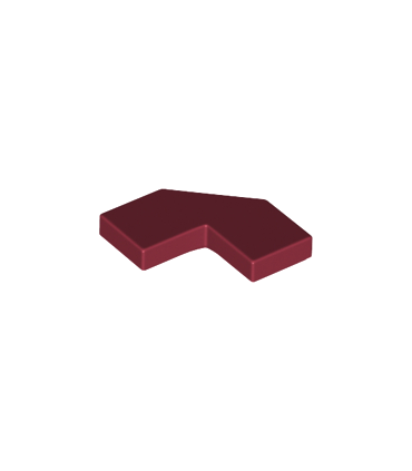 Dark Red Tile, Modified Facet 2 x 2